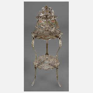 Blumenetagere Eisenguss