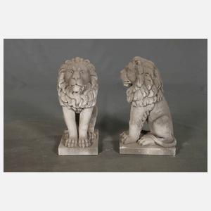 Paar Gartenskulpturen