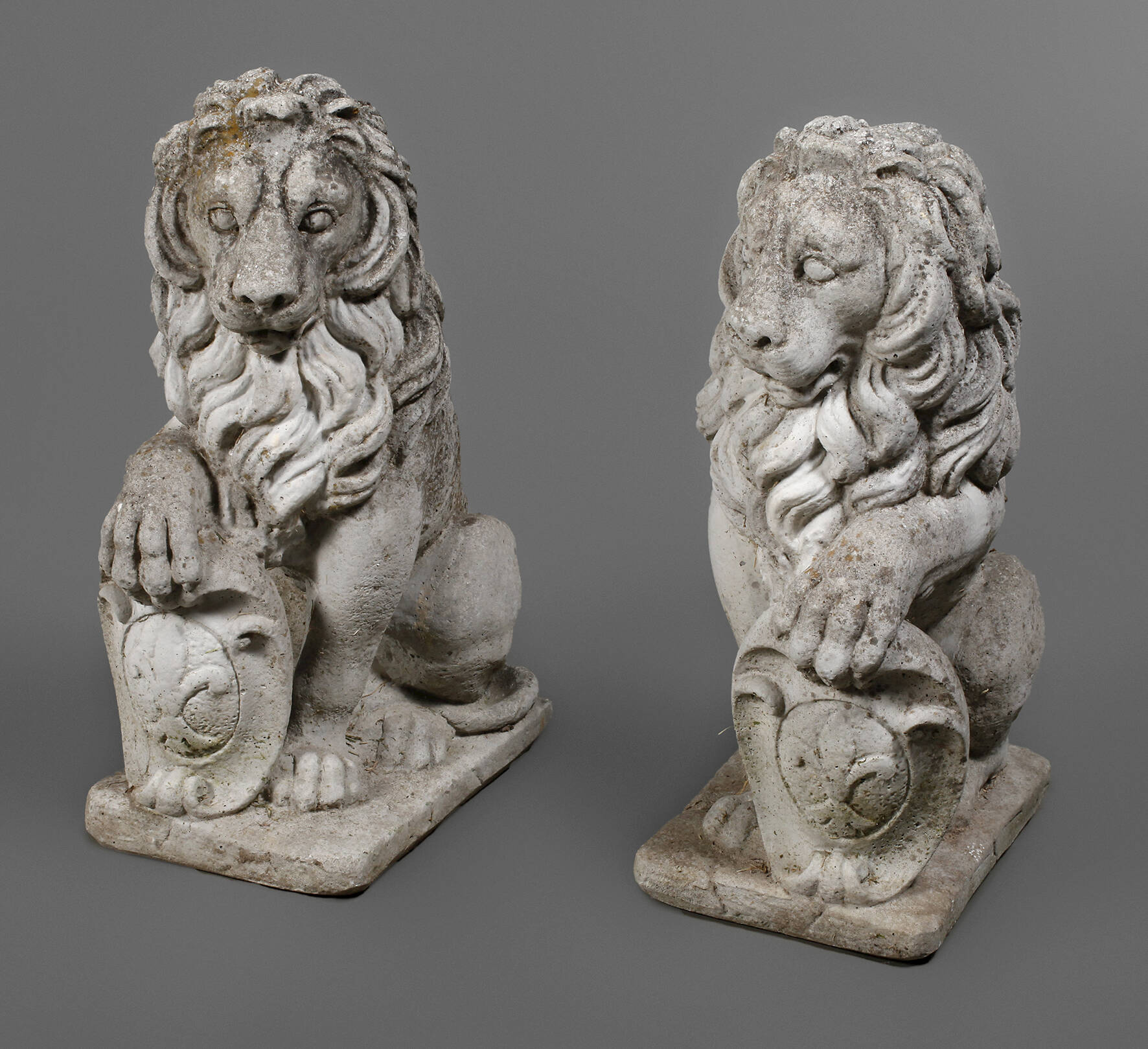 Paar Gartenskulpturen