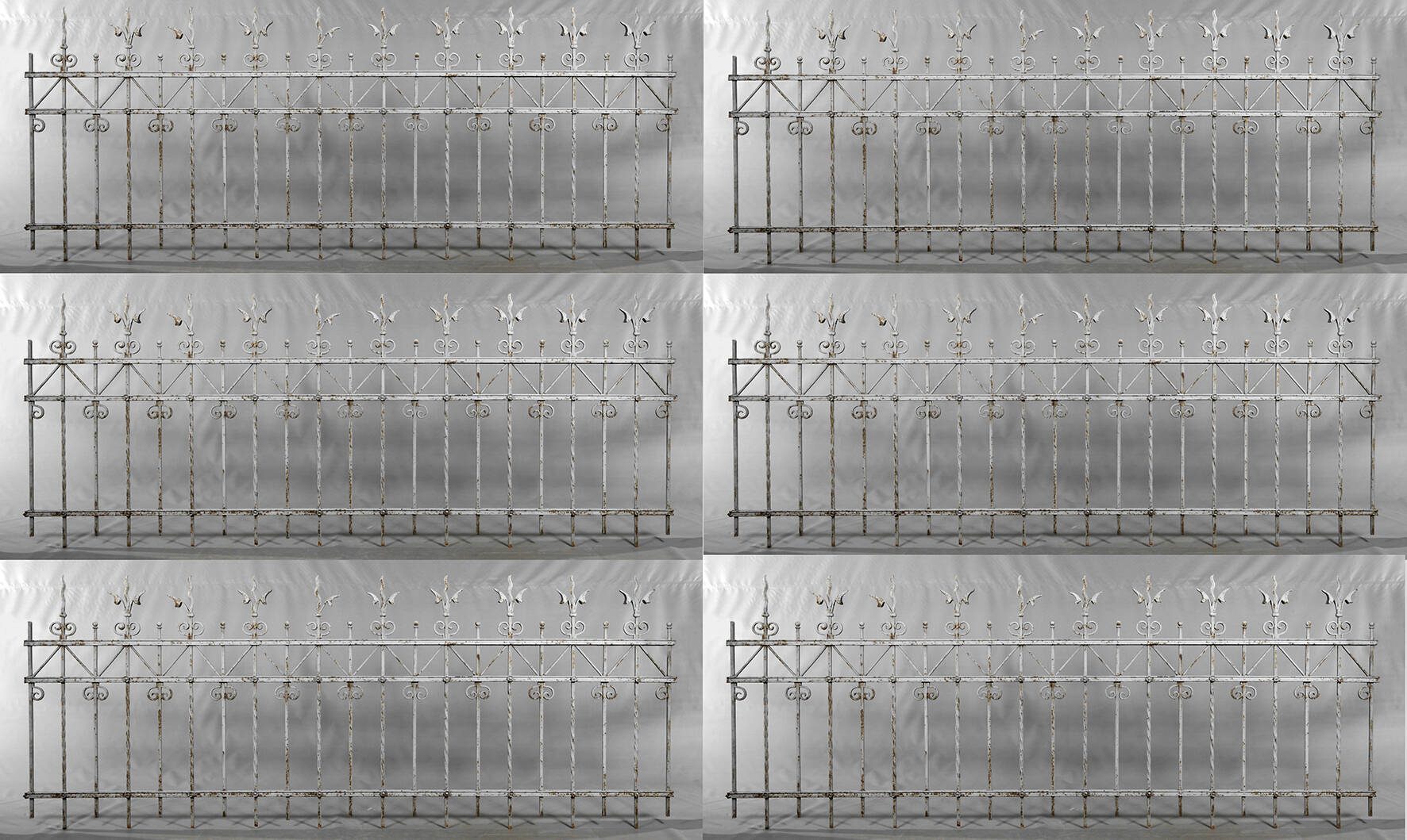 Schmiedeeiserner Gartenzaun 20 m