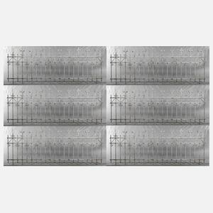 Schmiedeeiserner Gartenzaun 20 m