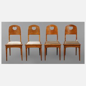Vier Stühle Richard Riemerschmid