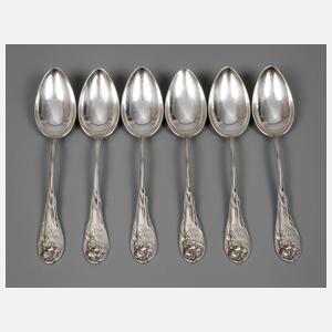 Bruckmann sechs Kaffeelöffel Weltausstellung