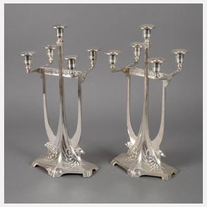 WMF Paar seltene Kerzenleuchter