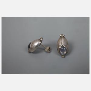 Evald Nielsen Schmuckset mit Mondsteinen