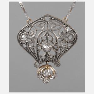 Collier mit Diamanten