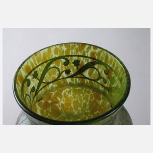 Lötz Wwe. Vase mit Silberauflage