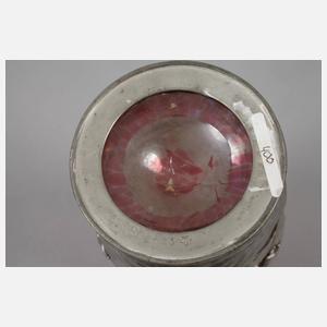 Große Vase mit Zinnmontierung