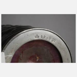 Große Vase mit Zinnmontierung