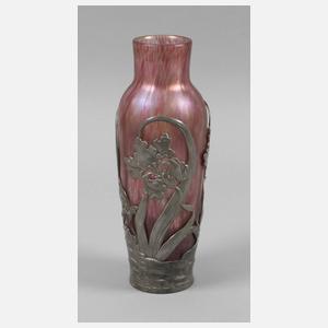 Große Vase mit Zinnmontierung