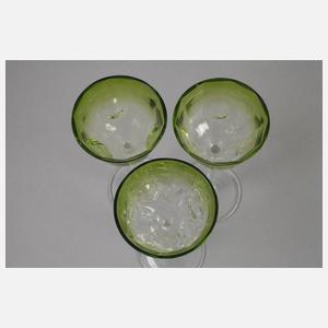 Koloman Moser attr. sechs Likörgläser Meteor