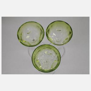 Koloman Moser attr. sechs Likörgläser Meteor