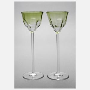 Koloman Moser attr. zwei Likörgläser Meteor