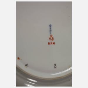 KPM Berlin neun Obstteller mit Weichmalerei