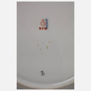 KPM Berlin sechs Teller mit Weichmalerei