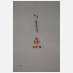 KPM Berlin sechs Teller mit Weichmalerei