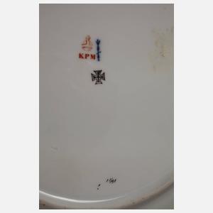 KPM Berlin zehn Obstteller mit Weichmalerei