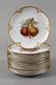 KPM Berlin zehn Obstteller mit Weichmalerei