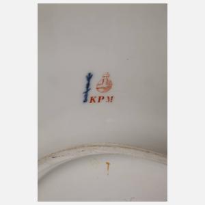 KPM Berlin Fischplatte mit Weichmalerei