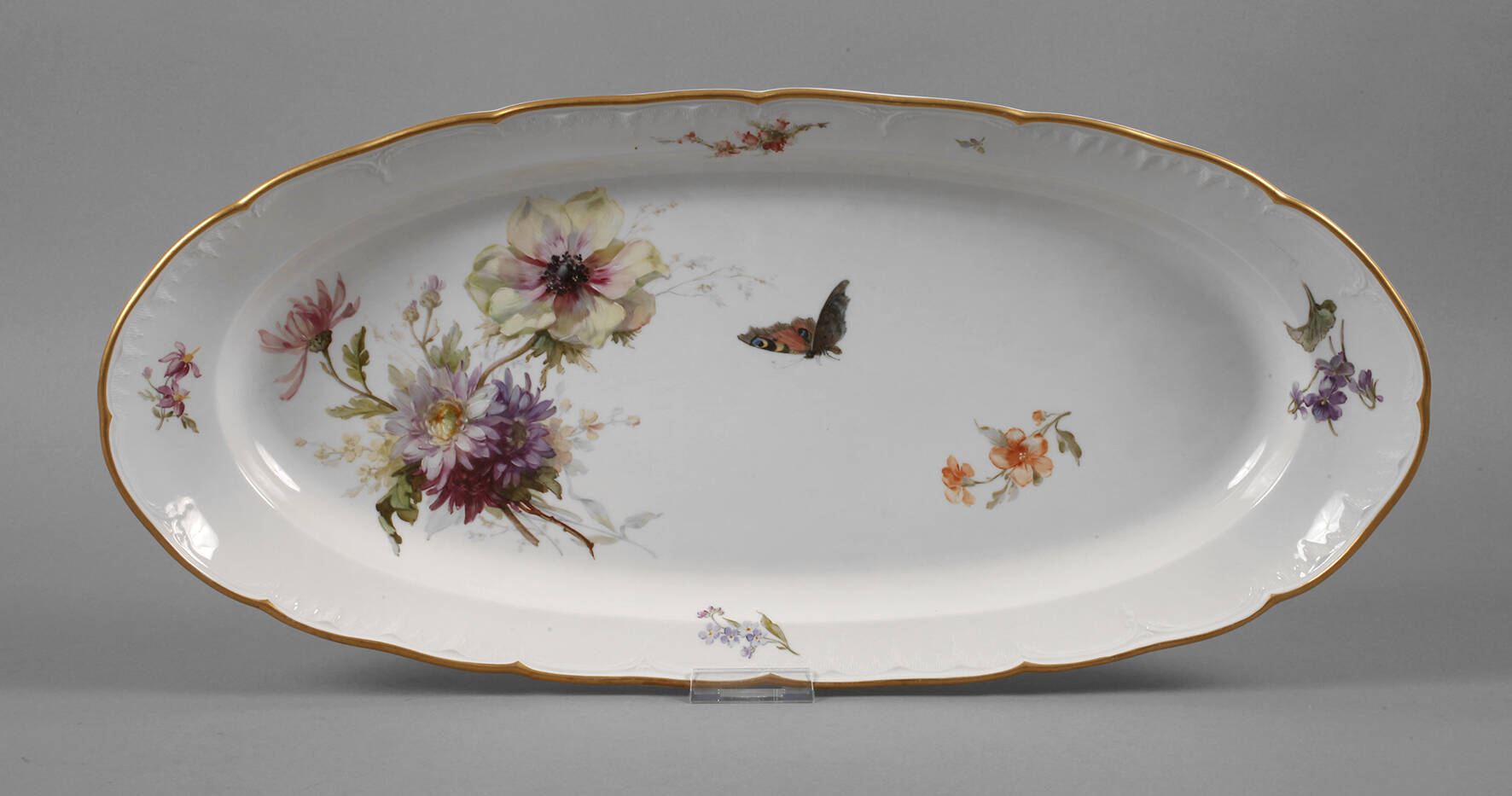 KPM Berlin Fischplatte mit Weichmalerei