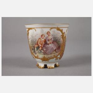 KPM Berlin Mokkatasse mit Weichmalerei