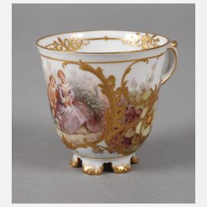 KPM Berlin Mokkatasse mit Weichmalerei