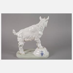 Meissen "Ziegenbock auf Napf, groß"