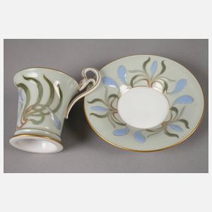 Meissen Tasse mit Pâte-sur-Pâte-Malerei
