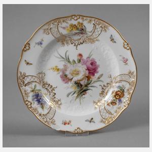 Meissen Teller mit Weichmalerei