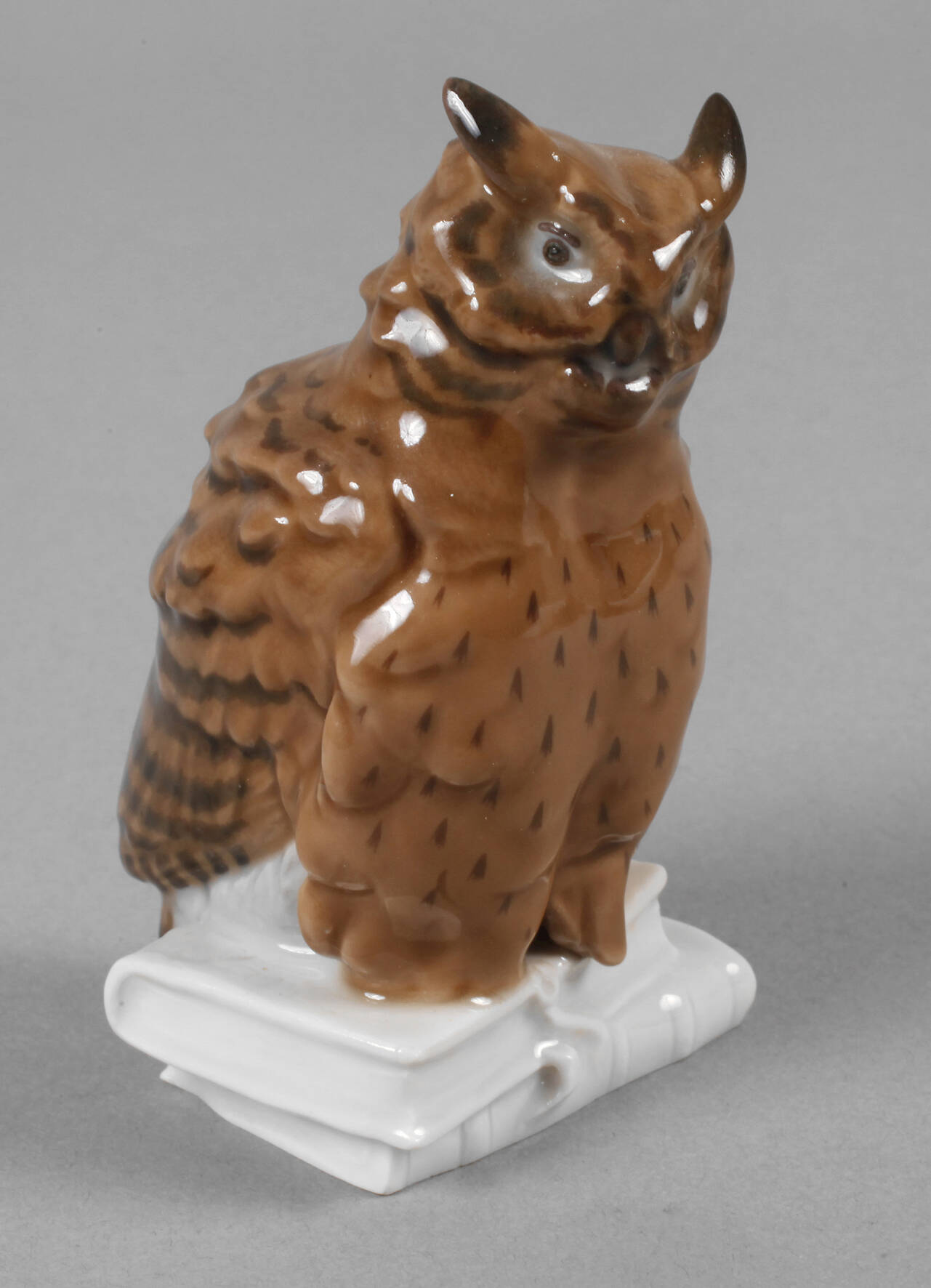 Meissen "Eule auf Bücherstapel"