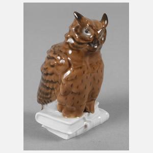 Meissen "Eule auf Bücherstapel"