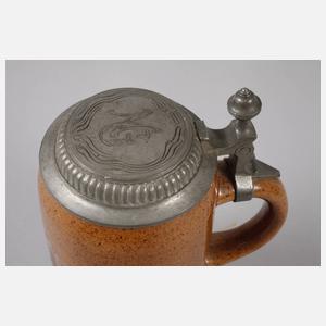 Karikativer Bierkrug