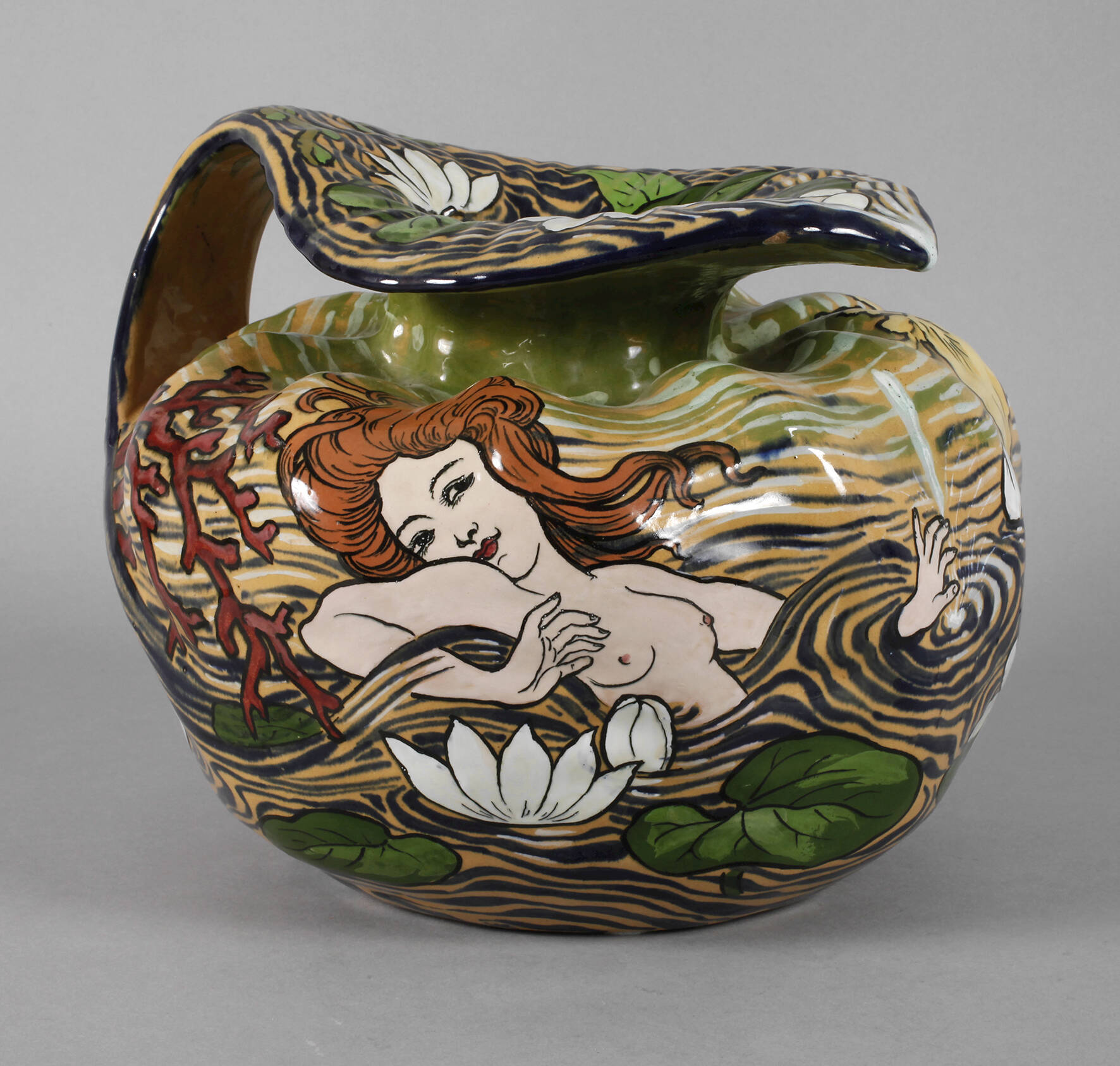 Pierre Adrien Dalpayrat seltener Henkelkrug