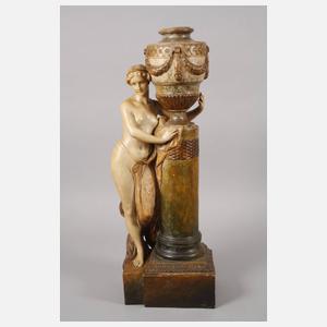 Goldscheider Paar übergroße Dekorationsfiguren