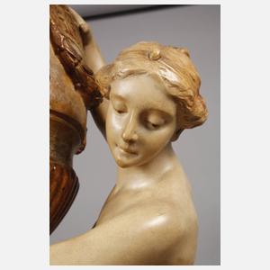 Goldscheider Paar übergroße Dekorationsfiguren