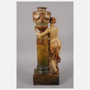 Goldscheider Paar übergroße Dekorationsfiguren