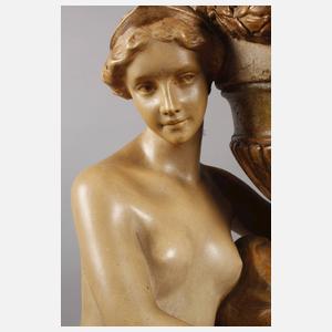 Goldscheider Paar übergroße Dekorationsfiguren