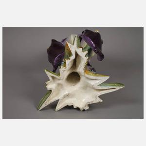 Delphin Massier große Blütenvase