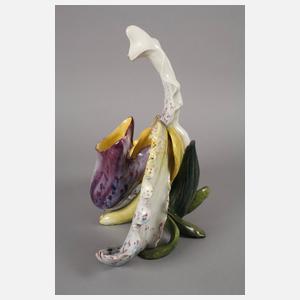 Massier große Blütenvase mit Schmetterling