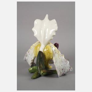 Massier große Blütenvase mit Schmetterling