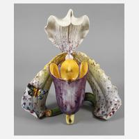 Massier große Blütenvase mit Schmetterling111