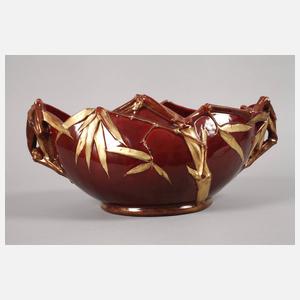 Clément Massier Jardiniere Bambusdekor