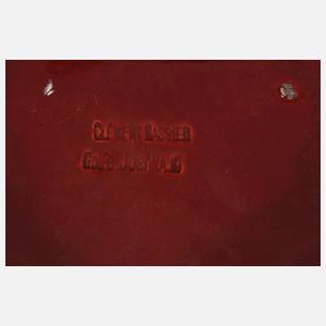 Clément Massier Jardiniere Bambusdekor