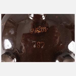 Mering Schale Schlickermalerei Art déco