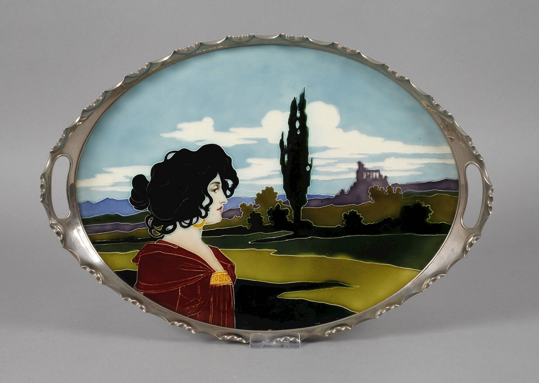 J. v. Schwarz großes Tablett