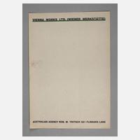 Briefbogen der Wiener Werkstätte111