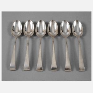 Silber sechs Kaffeelöffel Emmy Roth