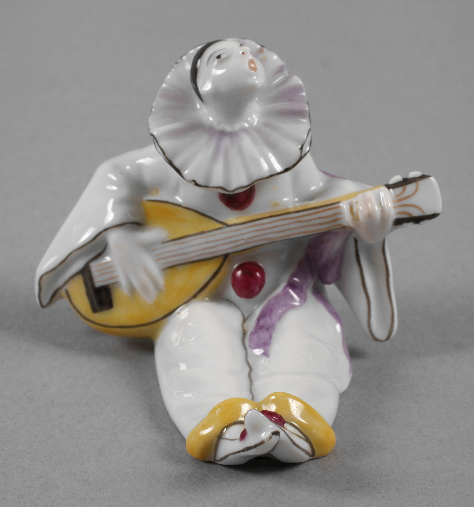 Augarten Wien Miniatur "Pierrot mit Laute"