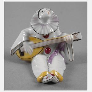 Augarten Wien Miniatur "Pierrot mit Laute"