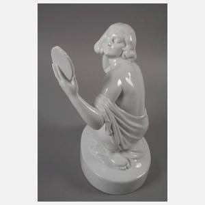 Herend "Weiblicher Akt mit Spiegel"